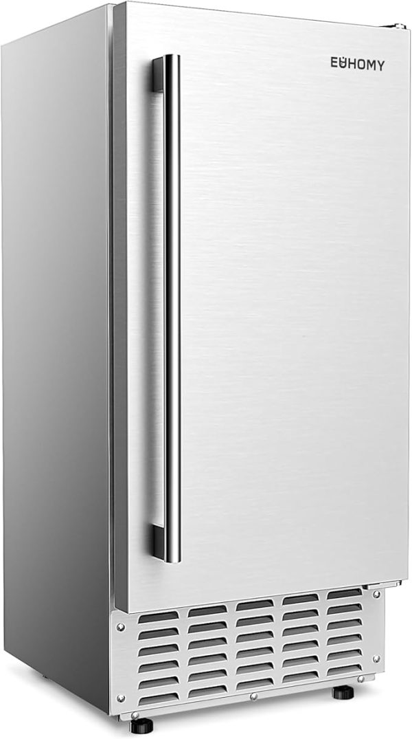 EUHOMY Commercial Under Counter Nugget Ice Maker Machine