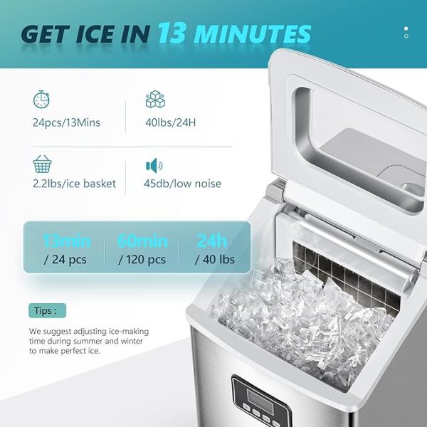 EUHOMY Countertop Ice Maker Machine - Image 5