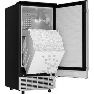 EUHOMY 15" W Commercial Under Counter Ice Maker Machine
