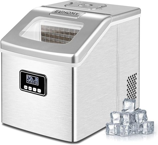 EUHOMY Countertop Ice Maker Machine